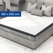 CozySense® Topper Matras 160x200 - Traagschuim met Verkoelende Gel