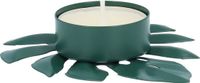 QUVIO Waxinelichthouder - Blad - 9 x 8 x 2 cm - Groen