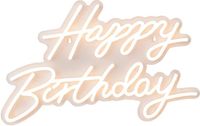 Merkloos Relaxdays Led-bord Happy Birthday