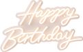 Merkloos Relaxdays Led-bord Happy Birthday
