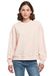 Build your Brand Ladies Oversized Crewneck Sweatshirt BY212 - Pink - XXL