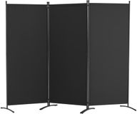 VEVOR Room Divider 3-Delig Opvouwbaar Privacy Scherm Scheidingsscherm Zwart