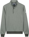 Baileys Heren Trui Half Zip Sweater Jacquard Sweatshirt Soft Green M