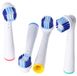 AccuCell Oral-B 4 stuks vervangingsborstelkop V2 voor elektrische tandenborstels