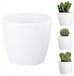 Magnolia Bloempot 30cm Wit Kunststof