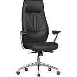 AMSTYLE Bureaustoel Synchroonmechanisme Vaste armleuning Hoogteverstelbaar Zwart Max. 120 kg SPM1.141 1270 x 670 x 580 mm