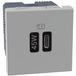 BTICINO Oplader USB type C, JG4294C, 45W, Quick Charge, Power Delivery