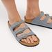 Birkenstock Florida 1031891 Pantoufles Femme Bleu/Gris Cuir