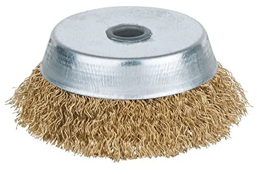 KS Tools 963.9597 BRONZEplus Ronde borstel, Zinnbronzedraad, gegolfd, Ø 150 mm