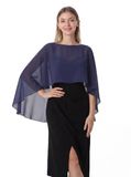 Hotshawl Pashmina-sjaal voor dames, militaire marine, één maat