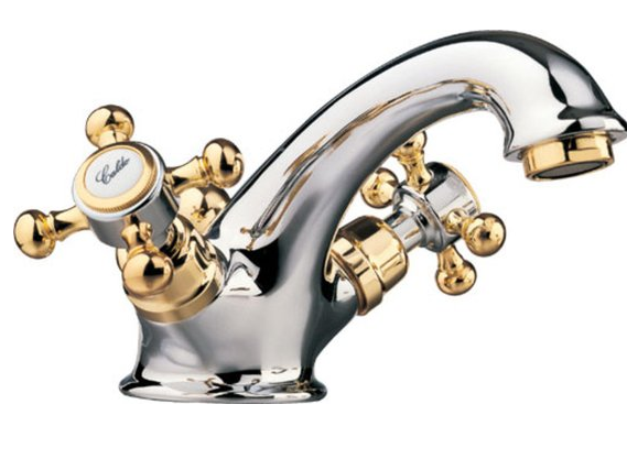 Reitano Rubinetteria Antea Wastafelmengkraan Chroom/Goud - 8024587002402