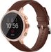 Strap-it Fossil Gen 5e - 42mm leren band - roodbruin