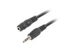 Lanberg CA-MJFJ-10CC-0050-BK - Câble audio - 5 m - Noir