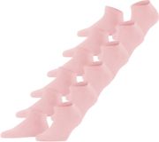 FALKE Happy Bundle 6-Pack kort eenkleurig katoen multipack sneakersokken enkelsokken dames roze - maat 35-38