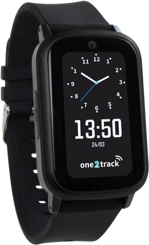 One2track Connect UP Zwart GPS Horloge voor Kinderen - Zwart