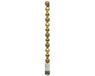 Decoris Kleine kerstballen - 14x stuks - goud - 3 cm - kunststof - onbreekbaar