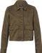COMMA s.Oliver Indoor-Jacke Vrouwen Karamel Katoen Regular Fit Klassieke kraag Drukknopen Klepzakken Lange mouw Effen Casual Lente/Zomer 2025