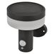 EMOS - TERION LED wandlamp op zonne-energie met bewegingsmelder voor huis en tuin - Waterdichte tuinverlichting op zonne-energie met sensor, helderheid 200 lm, warmwit - Stalen behuizing