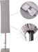 Sekey Beschermhoes voor dubbele parasol, afdekhoes voor parasol, grijs, polyester, 160 cm