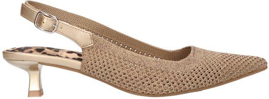 La Strada Slingback Goud Knitted - Damesschoenen - Maat - 40
