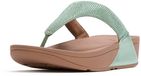 FitFlop Lulu Dames Teenslipper - Mintgroen - Met Glitters en Sierstenen GROEN - Maat 41