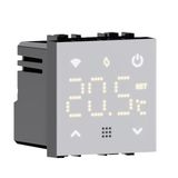 Elektronova Inbouwthermostaat, programmeerbare module 2P 240 V, touch-display met witte achtergrondverlichting, compatibel met Vimar Plana houders