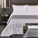 DecoKing 77207 Sprei 220 x 240 cm staal zilver wit antraciet