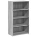 VidaXL Hoge kast 70x41x124 cm bewerkt hout grijs sonoma eikenkleurig