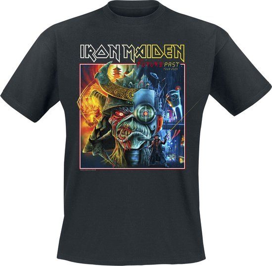 Iron Maiden The Future Past Tour Art 2023 Square Heren T-shirt - zwart - XL