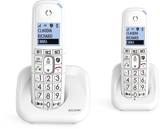 Alcatel XL785 Duo Dect Huistelefoon - Wit - 2 Handsets