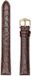 Hirsh Hirsch Horlogeband Crocograin Donkerbruin - Leer - 18mm