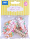 PME Easter Cupcake Toppers - Happy Easter, Set of 24