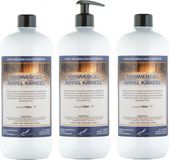 Claudius Cosmetics B.V. Douchegel Appel-Kaneel 1 Liter - set van 3 stuks - met gratis pomp - Showergel
