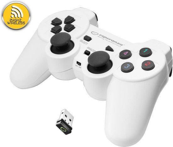 Esperanza GX600 Gladiator Wireless Controller - PC/PS3 - White