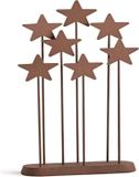 Willow Tree Metal Star Backdrop figurine article de Noël brun bois