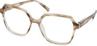 Vista Bonita Leesbril MIRA +3.00 Maple Blauwlichtfilter Unisex Zeshoekig