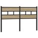 VidaXL Hoofdeind & Voeteind Zwart, Eiken Hout 135 cm