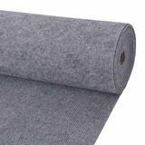 vidaXL Tapijt Grijs 1,2 x 20 m Polyester