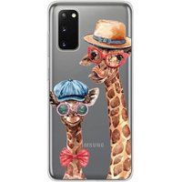 Samsung Galaxy S20 Siliconen hoesje Grappige Giraf