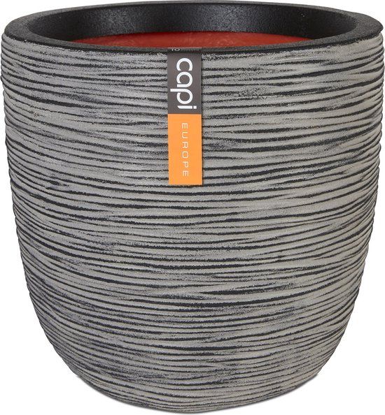 Capi Europe Capi Nature Rib Bloempot 35 x 34 cm - Antraciet