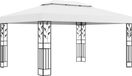 Pergola avec double toit 3x4 m blanc