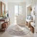 Safavieh Brentwood Collection BNT865B tapijt, rond, 1,5 m, crèmekleurig / grijs