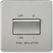 Knightsbridge Scheidingsschakelaar voor ventilatoren, 10 A, 3-polig, zonder schroeven, Brushed Chrome