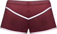 Male Power Mini Short - L burgundy Large