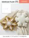 SNOWFLAKE PILLOW SEWING PATTERN: Sizes included: 15”, 18” and 20.5” - For Beginners