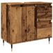 Meuble de salle de bain 65x33x60 cm bois travaillé couleur bois vieilli