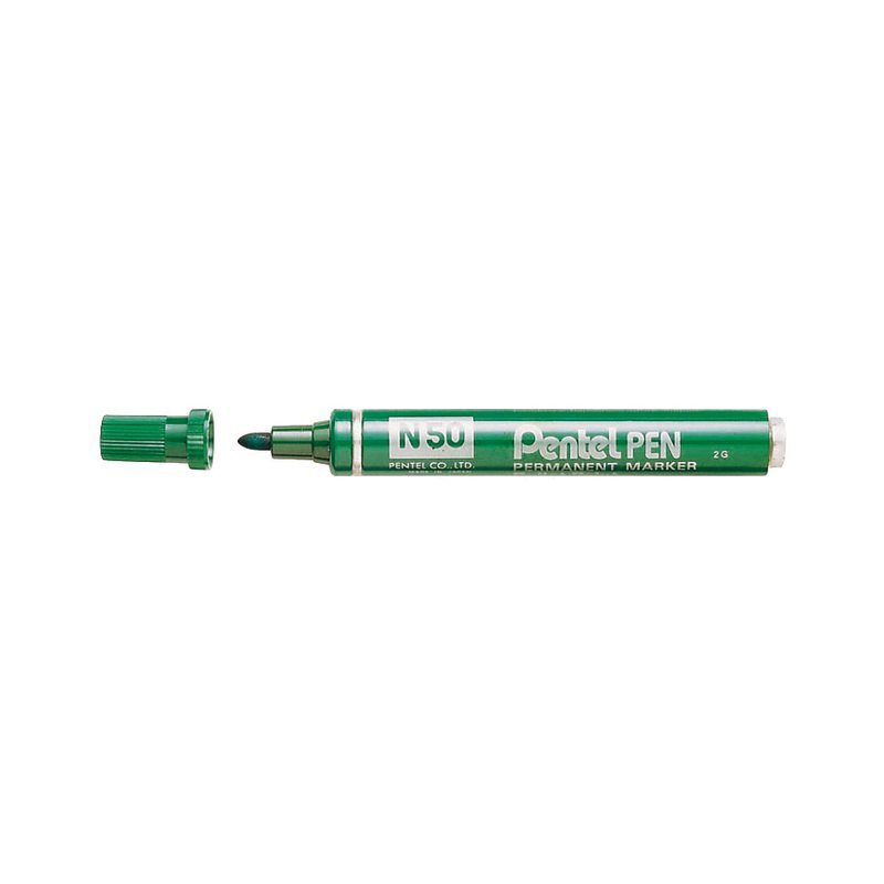 Pentel Viltstift n50 rond groen 1.5-3mm