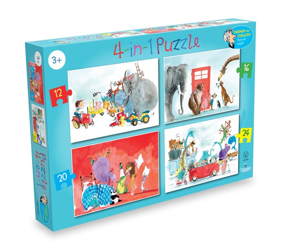 Tucker's Fun Factory Harmen van Straaten Puzzel (12+16+20+24 stukjes)