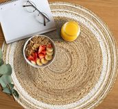 Viniliko Set van 4 personen, Carthago, wit, rond, 4U, diameter 40 cm