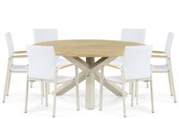 Lifestyle Garden Furniture Lifestyle Lifestyle Brandon/Rockville 160 cm dining tuinset 7-delig